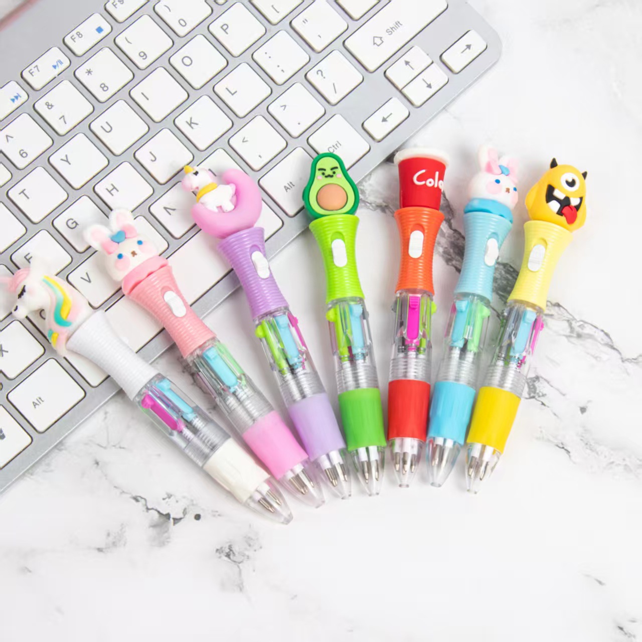 Wholesale Manufacturer's Sply Cartoon Mini Four Color Pen special