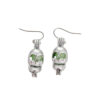 Wholesale Halloween smooth hollow skeleton luminous ghost head earrings