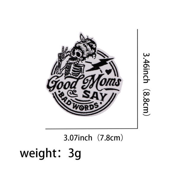 O1CN01CXXklW20Q9HHUOAmN_2215389716843-0-cib Wholesale 5pcs Horror Skull Halloween Cartoon Embroidery Cloth Sticker Patch