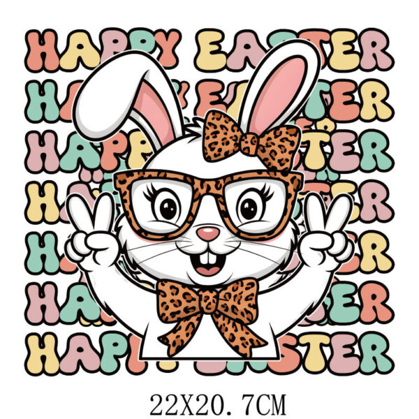 Wholesale Easter Rabbit Radish UV DTF Ready to Press Transfers Wrap