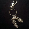 Wholesale Handmade Tyrannosaurus rex dinosaur skull pendant keychain