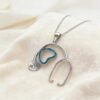 Wholesale heart-shaped stethoscope pendant necklace luxuryclavicle chain