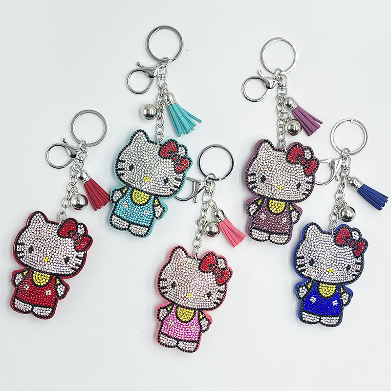 Wholesale cartoon pendant cute tassel keychain bag aessory OLY Exclusive