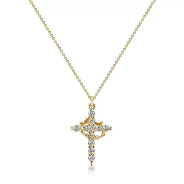 Wholesale Stylish Women's Necklace with Creative Cross Pendant