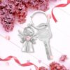 Wholesale Smile Guardian Angel Jewelry Zircon Love Keychain