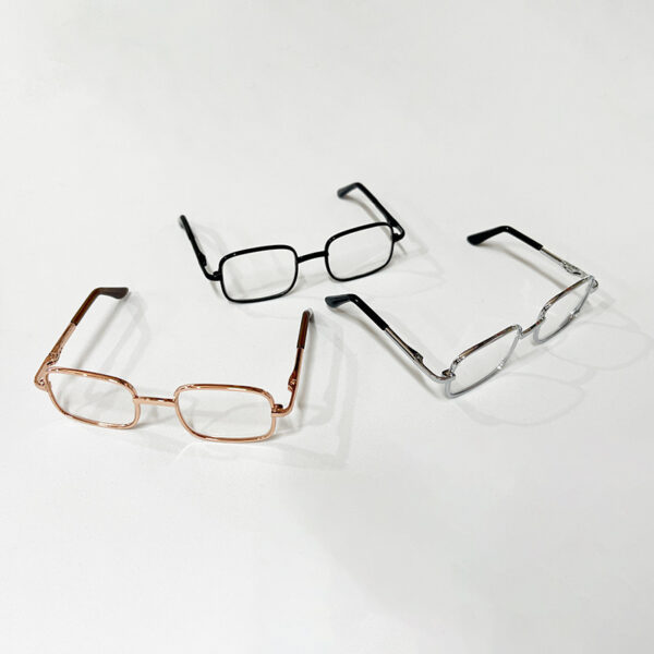 Wholesale 8.5cm wide metal eyeglasses (Doll Aessories)