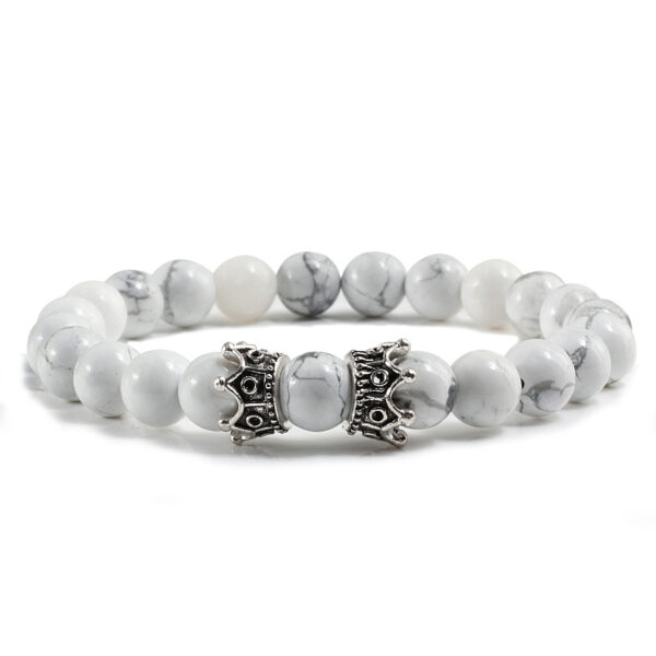 Wholesale Creative Beaded Double Crown Spaced Bead Bracelet