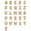 Wholesale Gold colored copper letter necklace