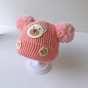Winter paw print plus velvet-pink