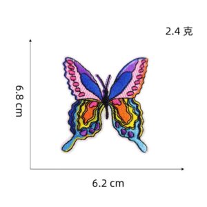 Colorful butterfly cloth stickers 1#