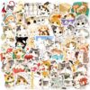 O1CN01CktBLg1Ohb1K0b49M_2218939091737-0-cib Wholesale 50pcs watercolor healing cat graffiti stickers