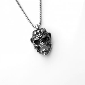 Skull + stainless steel chain