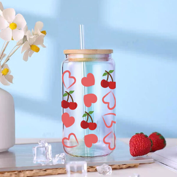 Wholesale Uv Transfer Sticker Glass C Crystal Label Crystal Sticker Exclusive for 16oz Glass C Special Sticker 23Cmx11Cm