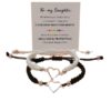 Wholesale Couple bracelet, a Valentine's Day gift for best friends, students, star-patterned black and white wrist rope