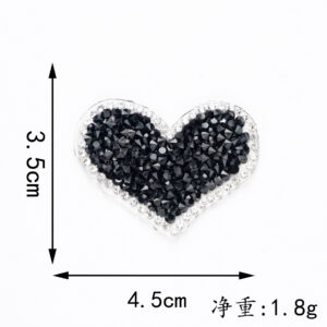 4.5*3.5CM black love