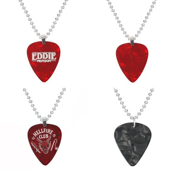 Wholesale Film and Television Heart-shaped Red Print Love Necklace