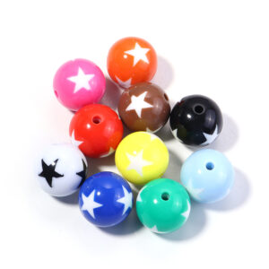 Mixed color / Diameter: 12mm, hole diameter 2.8mm, 20 pcs/pack