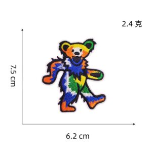 Colorful bear cloth stickers 7#