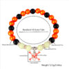 Wholesale European and American Halloween New Dark Exaggerated Personality Luminous Skull Bracelet Zinc Alloy DIY Beaded Luminous Bracelet