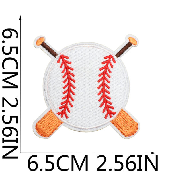 Wholesale Heat Transfer Embroider Tennis Patch Football Rugby Cloth DIY Patches