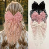 Wholesale Lace Sweet and Cute Bow Hair Clip