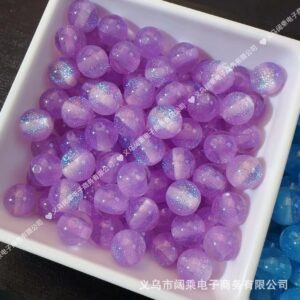 12mm hole 2.0mm purple / Starry sky cat eyes
