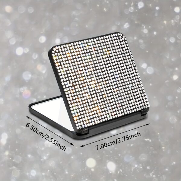 Wholesale Diamond make flip double-sided folding mirror