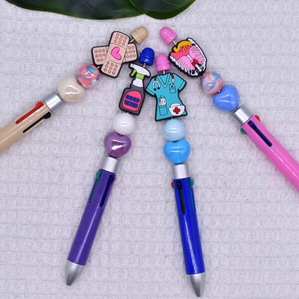 Wholesale Random 100pcs Medical Care Beaded Pen DIY Accessories Beads