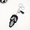 Wholesale Hip-Hop Ghost Head Keychain Crystal Gemstone Diamond