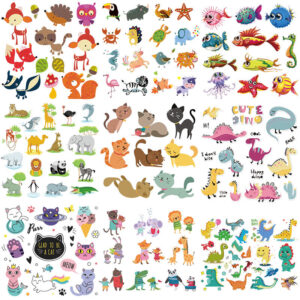 Wholesale Diverse Cartoon Animal UV DTF Ready to Press Transfers Wrap