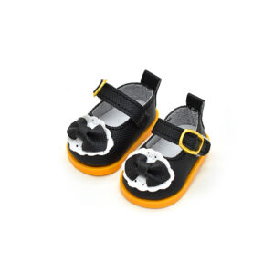 Large Princess Shoes in Black / 20cm cotton doll