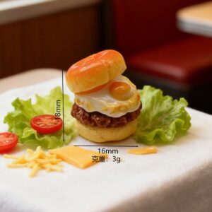 Donut beef burger - beige / The details page has real photos, dear!