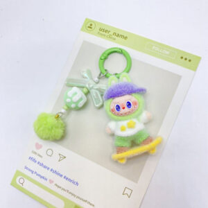 Skateboard Bubu - White Shirt and Green Clothes