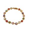 Wholesale Rainbow zircon purple heart diamond inlaid bracelet