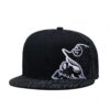 Wholesale Black Skeleton Music Flat Edge Casual Baseball Hat