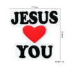 Wholesale 10PCS Love Jesus Silicone Focus Beads