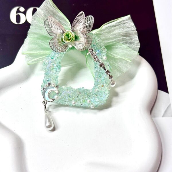 Wholesale Butterfly moon with holes for pen, heavy work, beaded pen, beaded