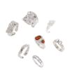 Wholesale Geometric Retro Irregular Diamond Set Ring Set