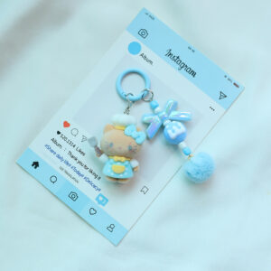 Blue and brown KT ring buckle