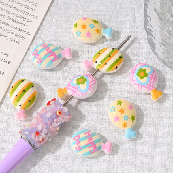 Wholesale Cute Acrylic Beads with Chicken Leg Print