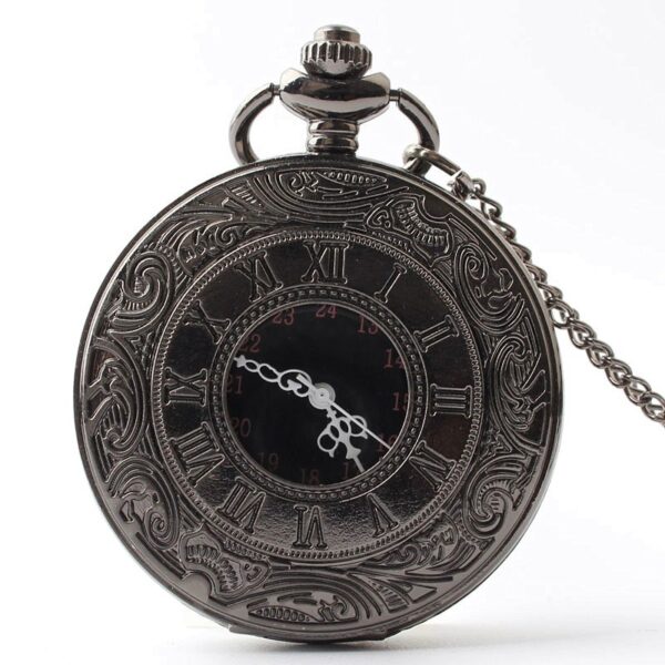 Wholesale Roman numeral black retro pocket watch
