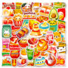 Wholesale 50pcs snacks Guandong boiled pudding Rice and vegetable roll graffiti sticker