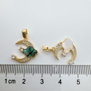 Moon clouds (abalone shell)