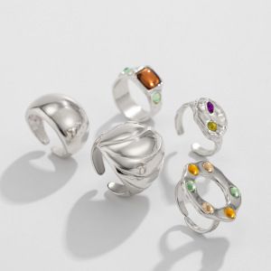 Silver shell 5-piece set