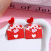 O1CN01DLNvnD1lWopqAFpir_2218670844827-0-cib Wholesale Valentine's Day Pink Love Acrylic Earrings