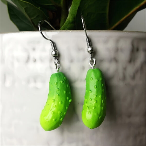 Wholesale Stereo Cabbage Cabbage Earrings Stereo Cucumber Earrings Cute Earrings