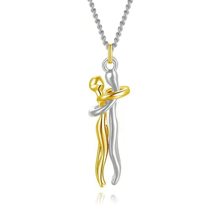 Wholesale Stainless steel Cole Hug Pendant Necklace