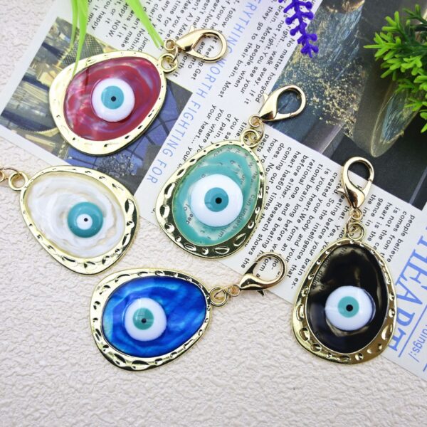 Wholesale Devil's Eye Hand Bag Pendant Blue Eye Keychain