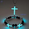 O1CN01DU8BoJ2IVKv661bha_3919529291-0-cib Wholesale Luminous Cross Bracelet Necklace Set