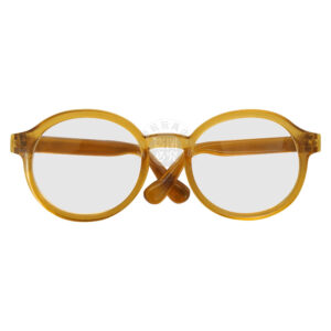 Large cotton doll light brown 9cm lens glasses
